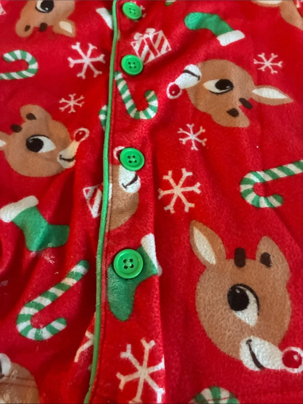 Toddker's Red Reindeer Holiday Flannel Pajama Set